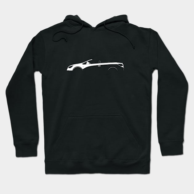 Opel Cascada Silhouette Hoodie by Car-Silhouettes